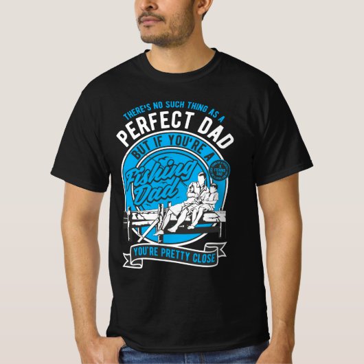 Perfecte vader is de visser t-shirt (Voorkant)