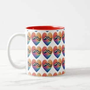 Perfecte Valentijnsdag cadeau Ik hou van je Tweekleurige Koffiemok