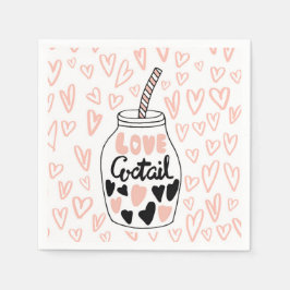 Perfecte Valentijnse cocktailservet Servet