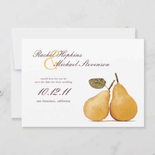  perfecte verbinding met Paar Save the Date Card (Voorkant)