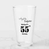 Perfecte Verjaardag voor Mannen van 55 Glas (Voorkant)