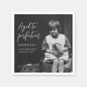 Perfecte Veroudering 60ste Verjaardagsfeest Volled Servet