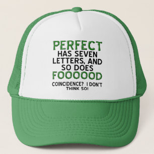 Perfecte Voedsel Grappige Bal Cap Hoed Trucker Pet