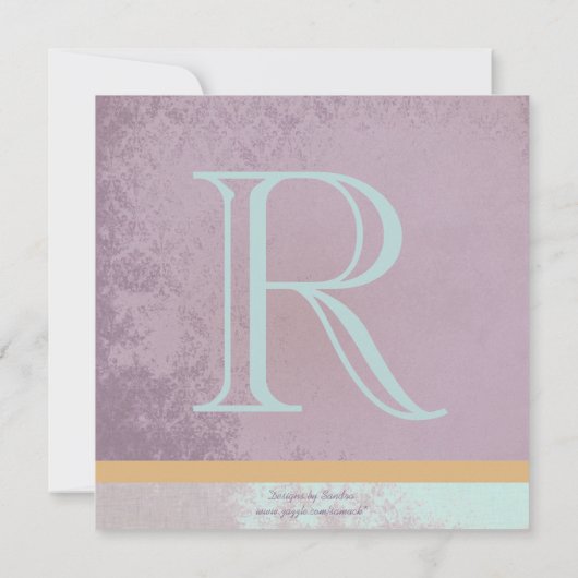 Perfecte vogelkooi van Plum Damask sparen de Datum Save The Date (Achterkant)