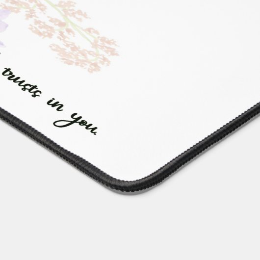 Perfecte vrede bloemenschrift bureaumat (Hoek)