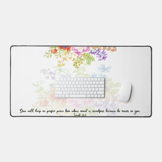 Perfecte vrede bloemenschrift bureaumat (Keyboard & Muis)