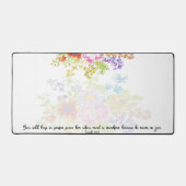 Perfecte vrede bloemenschrift bureaumat (Voorkant)