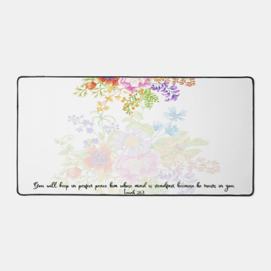 Perfecte vrede bloemenschrift bureaumat (Voorkant)