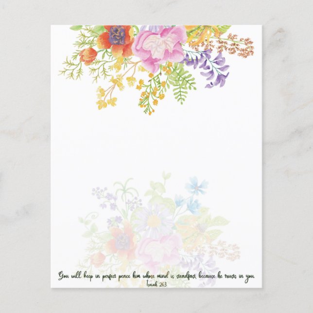 Perfecte waterverf florale achtergrond (Voorkant)