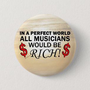Perfecte wereld ronde button 5,7 cm