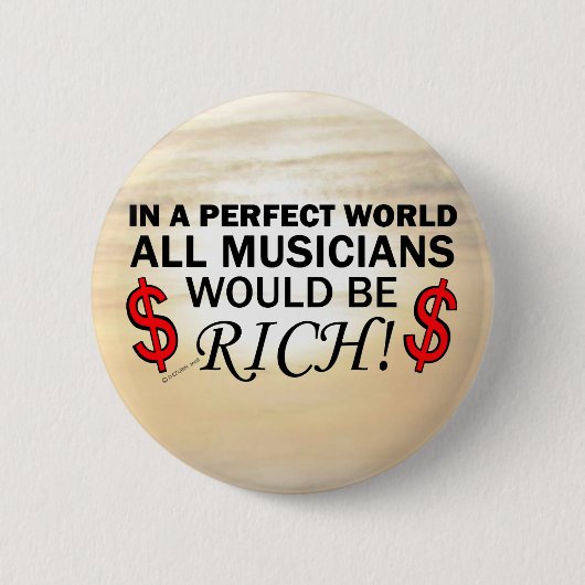 Perfecte wereld ronde button 5,7 cm (Voorkant)