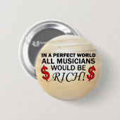 Perfecte wereld ronde button 5,7 cm (Voorkant /achterkant)