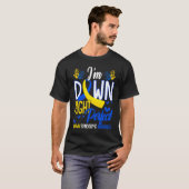 Perfecte Wereldtop-downsyndroom bewustzijn D T-shirt (Voorkant volledig)