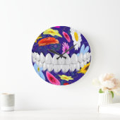 Perfecte witte tanden glimlach tandarts wandklok (Huis)