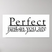 Perfecte Word Art Poster (Voorkant)