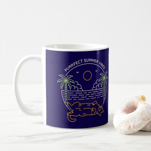 Perfecte zomerse sferen koffiemok (Met donut)