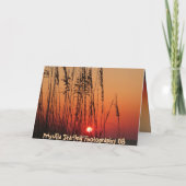 Perfecte zonsondergang - Gepersonaliseerd Kaart (Achterkant)