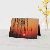 Perfecte zonsondergang - Gepersonaliseerd Kaart (Gele Bloem)