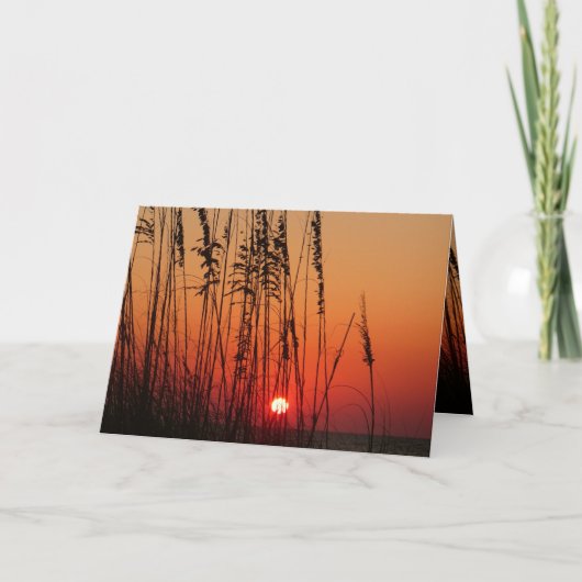 Perfecte zonsondergang - Gepersonaliseerd Kaart (Voorkant)