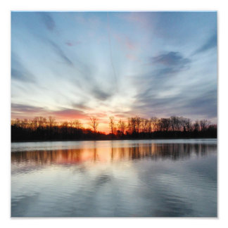 perfecte zonsopgang foto afdruk