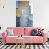 'Perfectie' Abstracte en grijze kunst Canvas Afdruk (Insitu (Woonkamer))