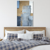 'Perfectie' Abstracte en grijze kunst Canvas Afdruk (Insitu (Slaapkamer))