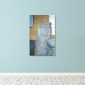 'Perfectie' Abstracte en grijze kunst Canvas Afdruk (Insitu (Houten vloer))