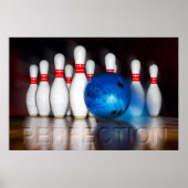Perfectie, Bowling 300 Game, Wanddecoratie Poster (Voorkant)