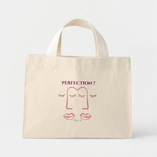 Perfectie? Gevonden - Chique & praktische Canvas t Mini Tote Bag (Voorkant)