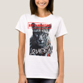 "Perfectie is niet alleen een koningin" T-shirt (Voorkant)
