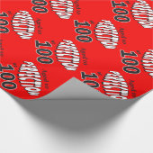 Perfectie op 100 jaar | 100e verjaardag cadeaupapier (Hoek)