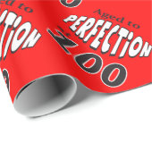 Perfectie op 100 jaar | 100e verjaardag cadeaupapier (Rol Hoek)