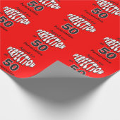 Perfectie op 50-jarige leeftijd | 50e verjaardag cadeaupapier (Hoek)