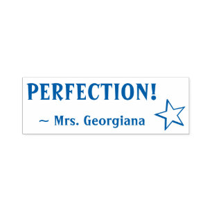 "PERFECTIE!" Rubberstempel sorteren Zelfinktende Stempel