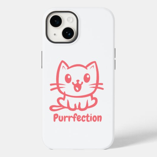 Perfectie, zeer schattig anime kat Case-Mate iPhone case (Achterkant)