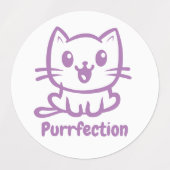 Perfectie, zeer schattig anime kat labels (Design 2)