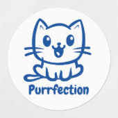 Perfectie, zeer schattig anime kat labels (Design 1)