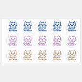 Perfectie, zeer schattig anime kat labels (Vel)