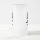 Perfectie, zeer schattig anime kat matglas bierpul (Center)