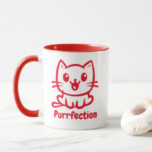 Perfectie, zeer schattig anime kat mok
