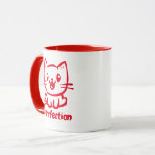Perfectie, zeer schattig anime kat mok (Voorkant links)