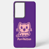 Perfectie, zeer schattig anime kat samsung galaxy hoesje (Achterkant)