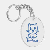 Perfectie, zeer schattig anime kat sleutelhanger (Voorkant Links)