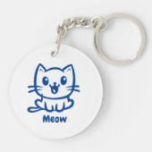 Perfectie, zeer schattig anime kat sleutelhanger (Achterkant)