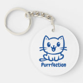Perfectie, zeer schattig anime kat sleutelhanger (Voorkant)