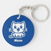 Perfectie, zeer schattig anime kat sleutelhanger (Achterkant)