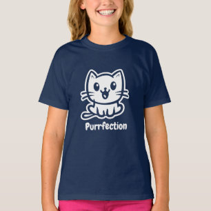 Perfectie, zeer schattig anime kat t-shirt