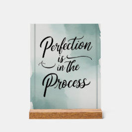 Perfectie zit in het proces acryl bord