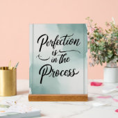 Perfectie zit in het proces acryl bord (Huwelijk)