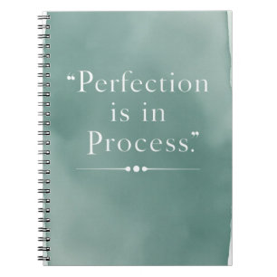 Perfectie Zit In Het Proces Notitieboek